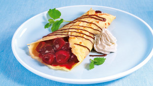 Schwarzwälder Kirsch-Crêpes
