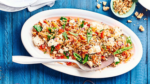 Curry Quinoa Sala mit Feta