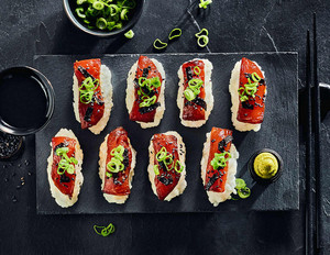 Veganes Thunfisch-Sushi (Wassermelonen-Sushi)