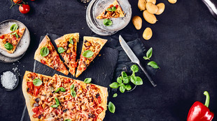 Ratatouille-Kartoffelpizza