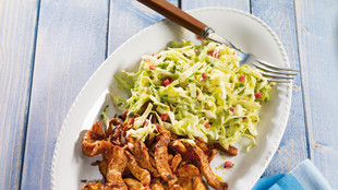 Spitzkohlsalat mit Gyros