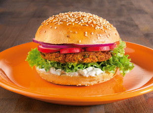 Couscous Burger mit Zaziki 