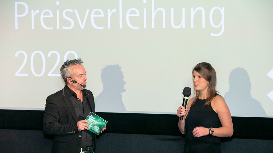 Luca Hosenfeld bei Preisverleihung des Förderpreis Goldener Zuckerhut