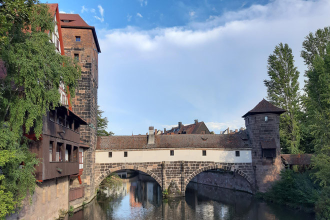 eine Brücke in Nürnberg