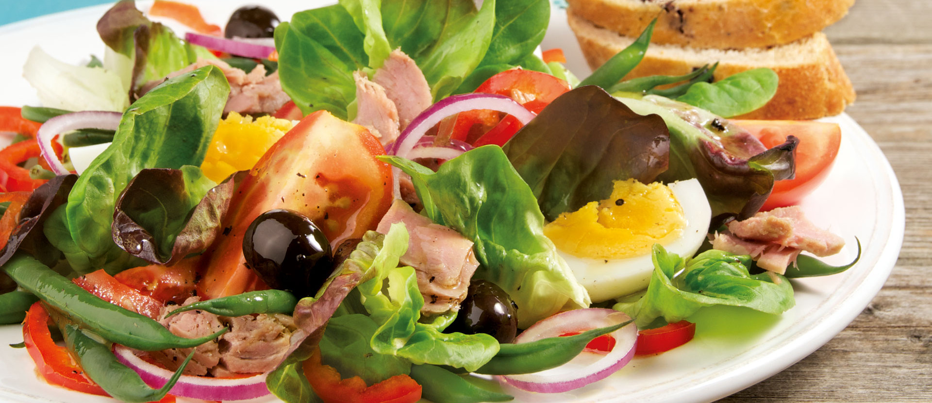 Nizza Salat mit Thunfisch und Ei 