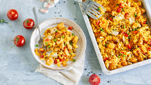 Ofen Paella mit Frutti di Mare