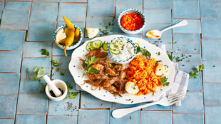 Veggie Gyros mit Ajvar Reis