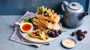Vegane Lebkuchen Waffeln