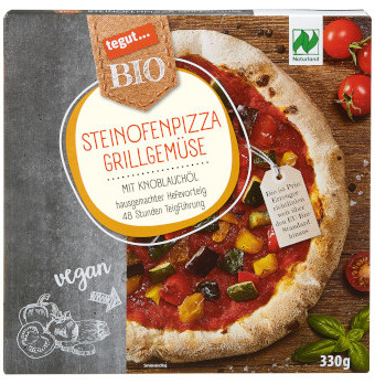 tegut Bio Steinofenpizza Grillgemüse