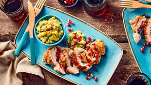 Gegrillte Hähnchenbrust mit Avocado-Mango-Salsa