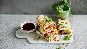Jianbing chinesische Crepes