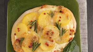 Kartoffel Fladen mit Gorgonzola