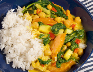 Aprikosen-Spinat-Curry