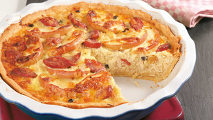 Kraut Quiche mit Mettwurst