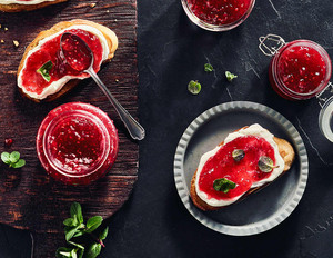 Wassermelonen-Himbeer-Konfitüre