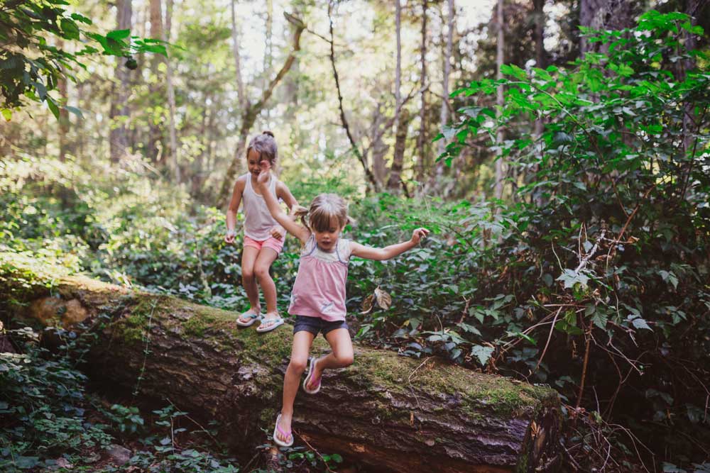 Unterwegs mit Kindern Wald