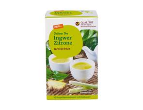 Darstellung von Grüner Tee Ingwer Zitrone