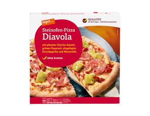 Darstellung von Steinofen-Pizza Diavola