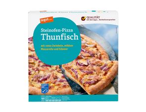 Darstellung von Steinofen-Pizza Thunfisch