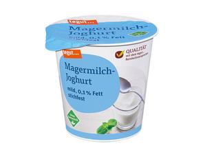 Darstellung von Magermilch-Joghurt 0,1% Fett