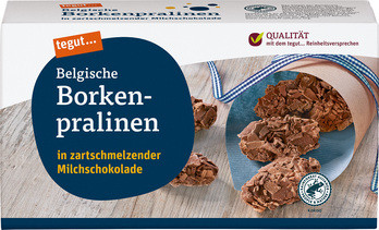 Belgische Borkenpralinen in zartschmelzender Milchschokolade