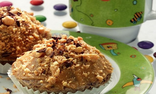 Erdnuss-Schoko-Muffins