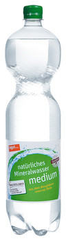 natürliches Mineralwasser medium