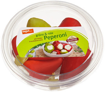 grüne & rote Peperoni