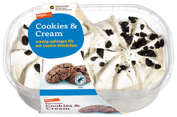 Eiscreme Cookies & Cream