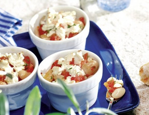 Weiße Bohnen mit Feta