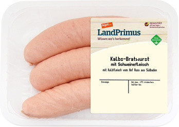 Kalbs-Bratwurst mit Schweinefleisch
