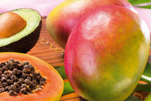 issmich Früchte, mango, avocado, papaya